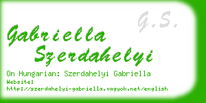 gabriella szerdahelyi business card